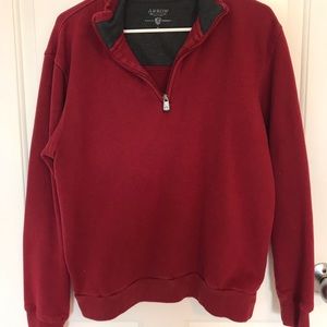 Arrow red quarter zip
